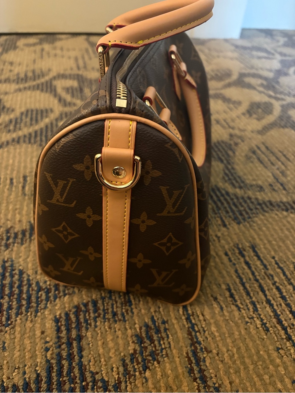 Louis Vuitton Brown Monogram Top-Handle Satchel with Tan Trim - Picture 2 of 2